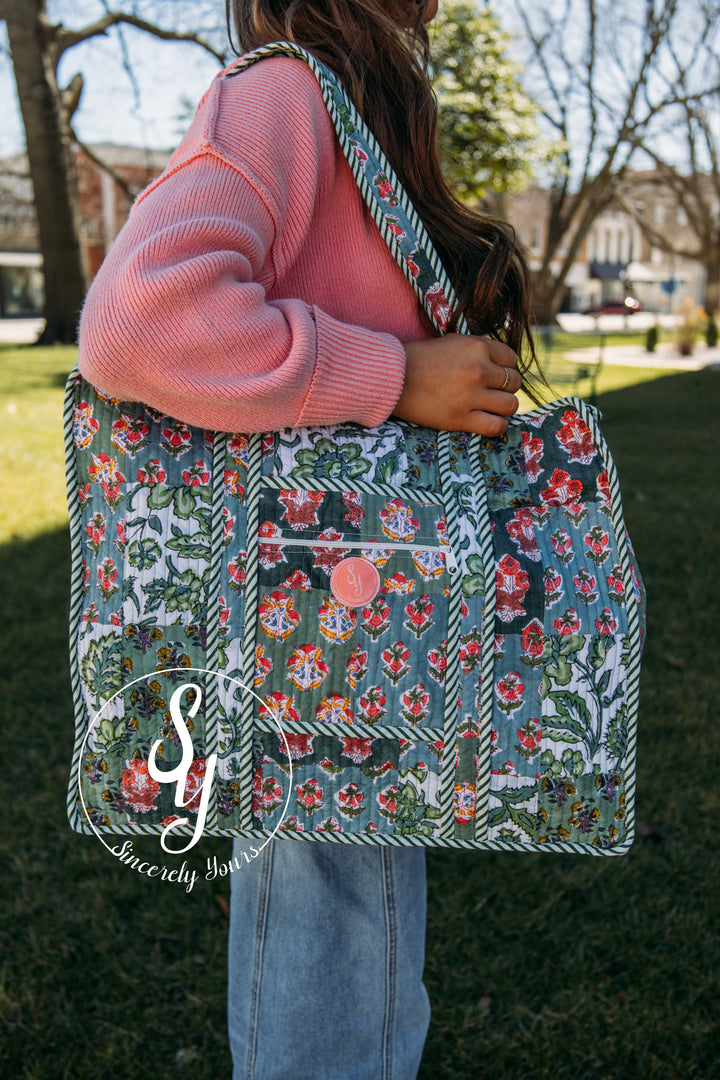 SY Label: Scottie Quilted Tote