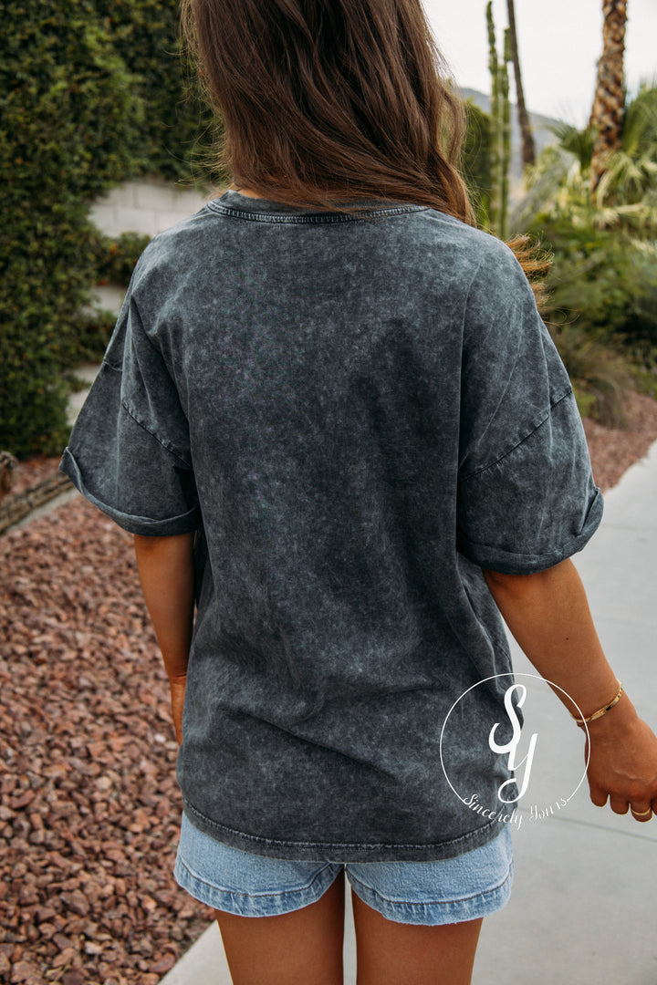 Rock and Roll Graphic Tee - Black