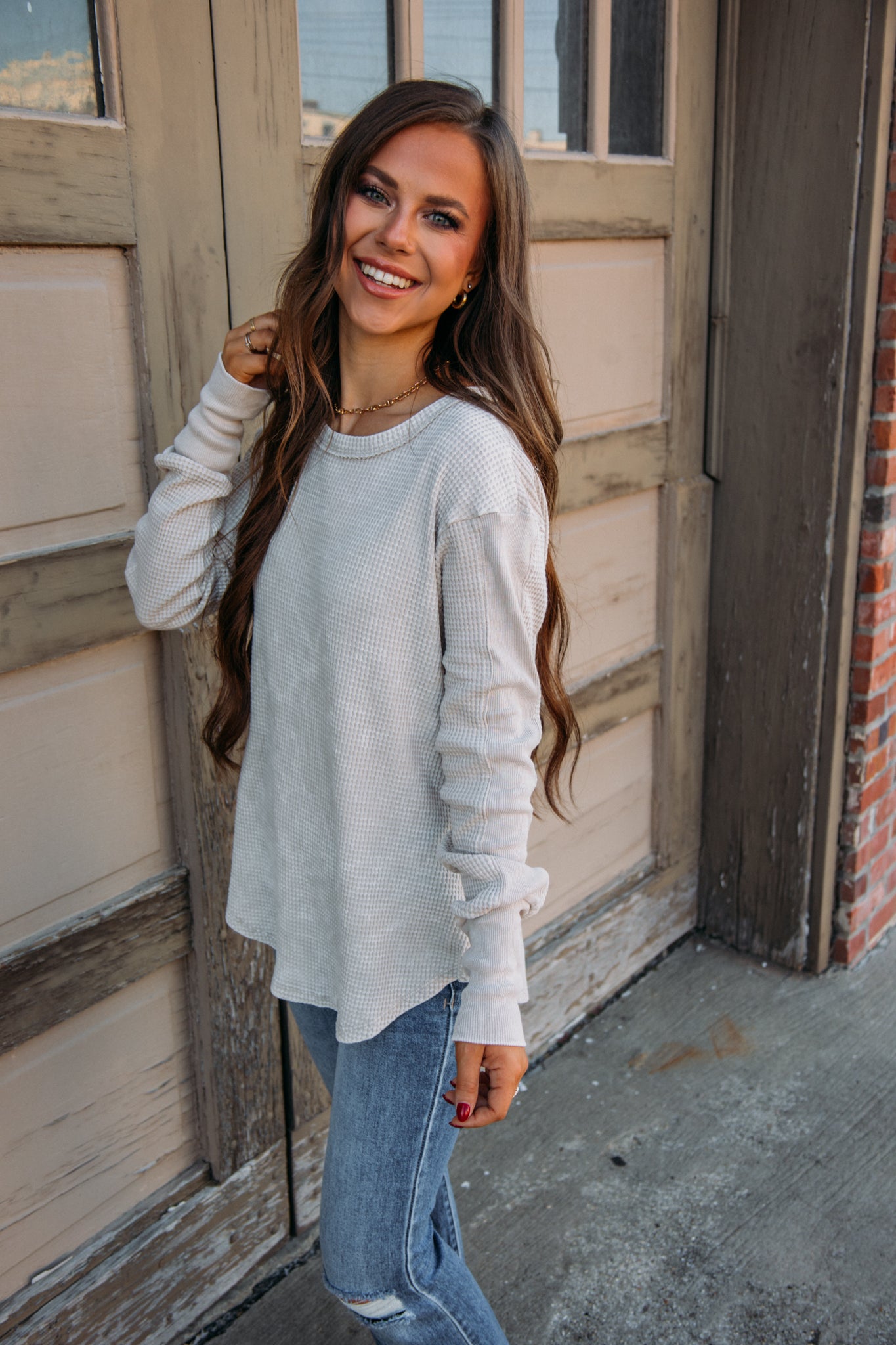 DOORBUSTER: Love Language Top - Sand Beige