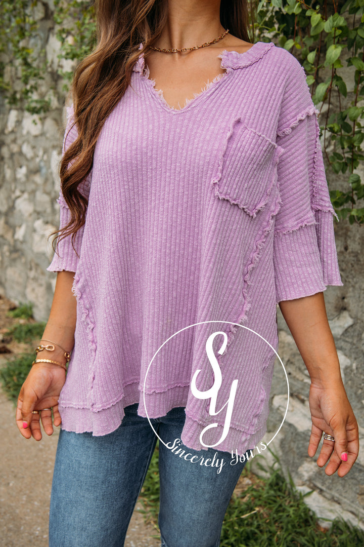 Effortless Radiance Top - Lilac Pink