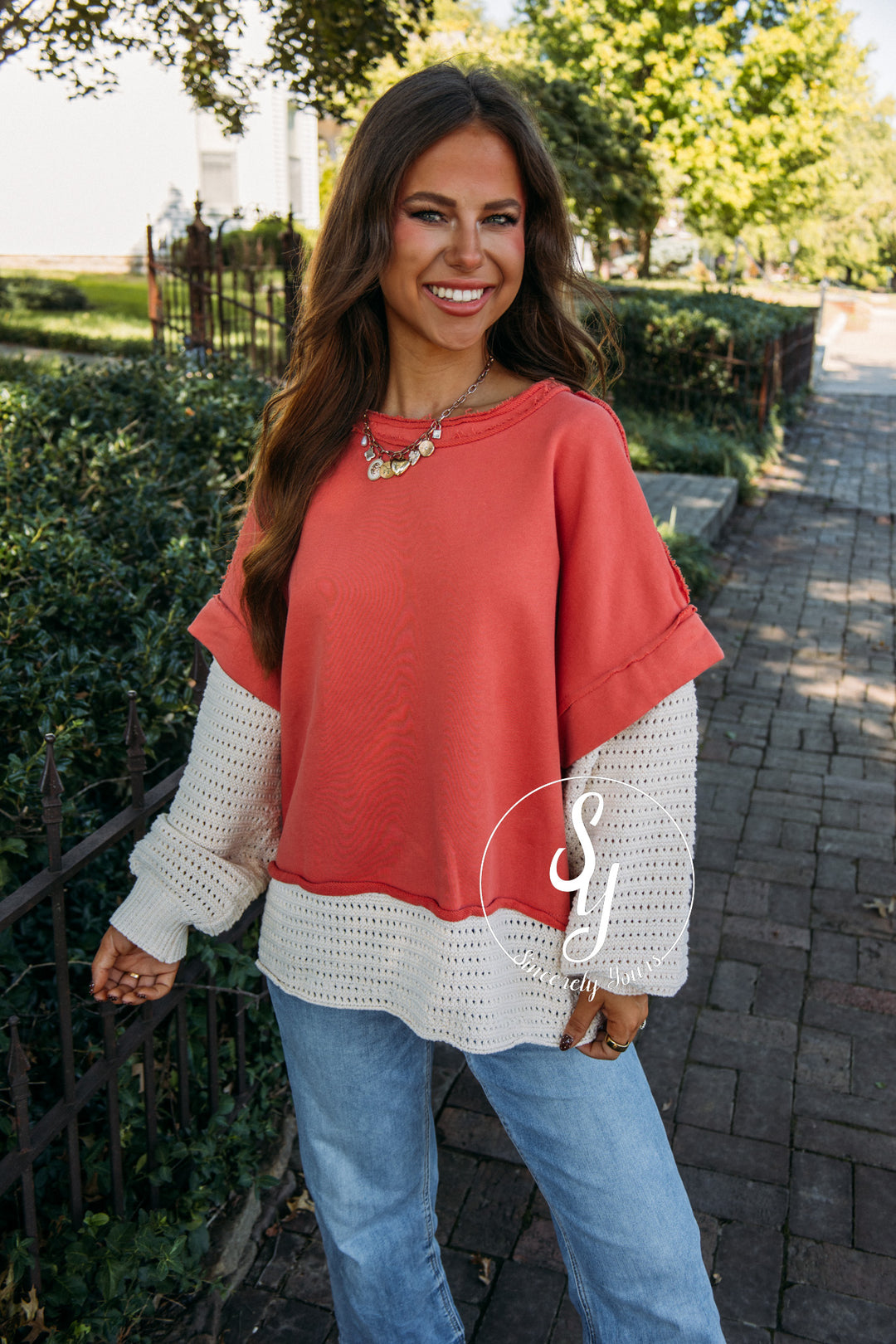 Harvest Smile Sweater- Blush