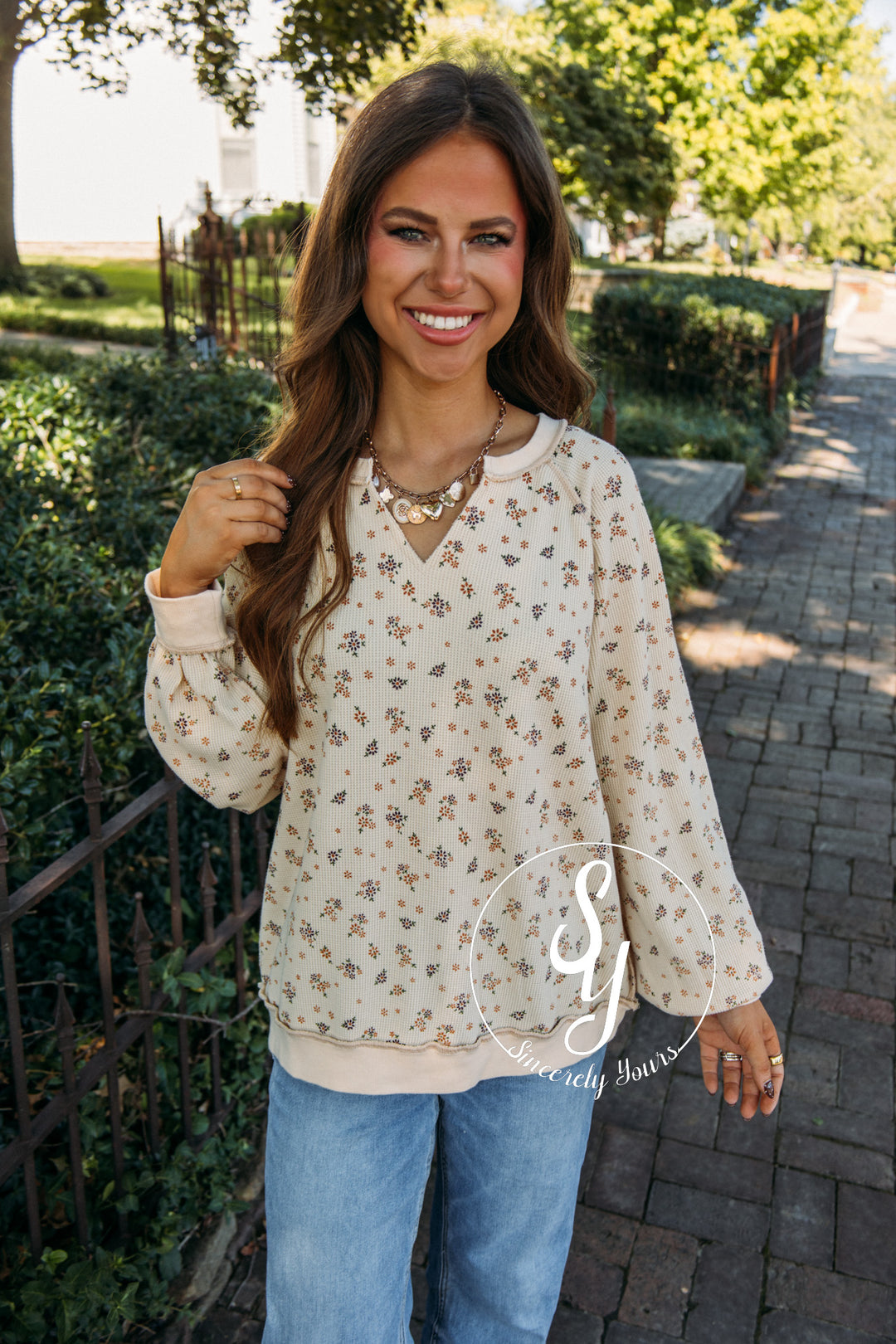 Posh Thermal Top-Oatmeal