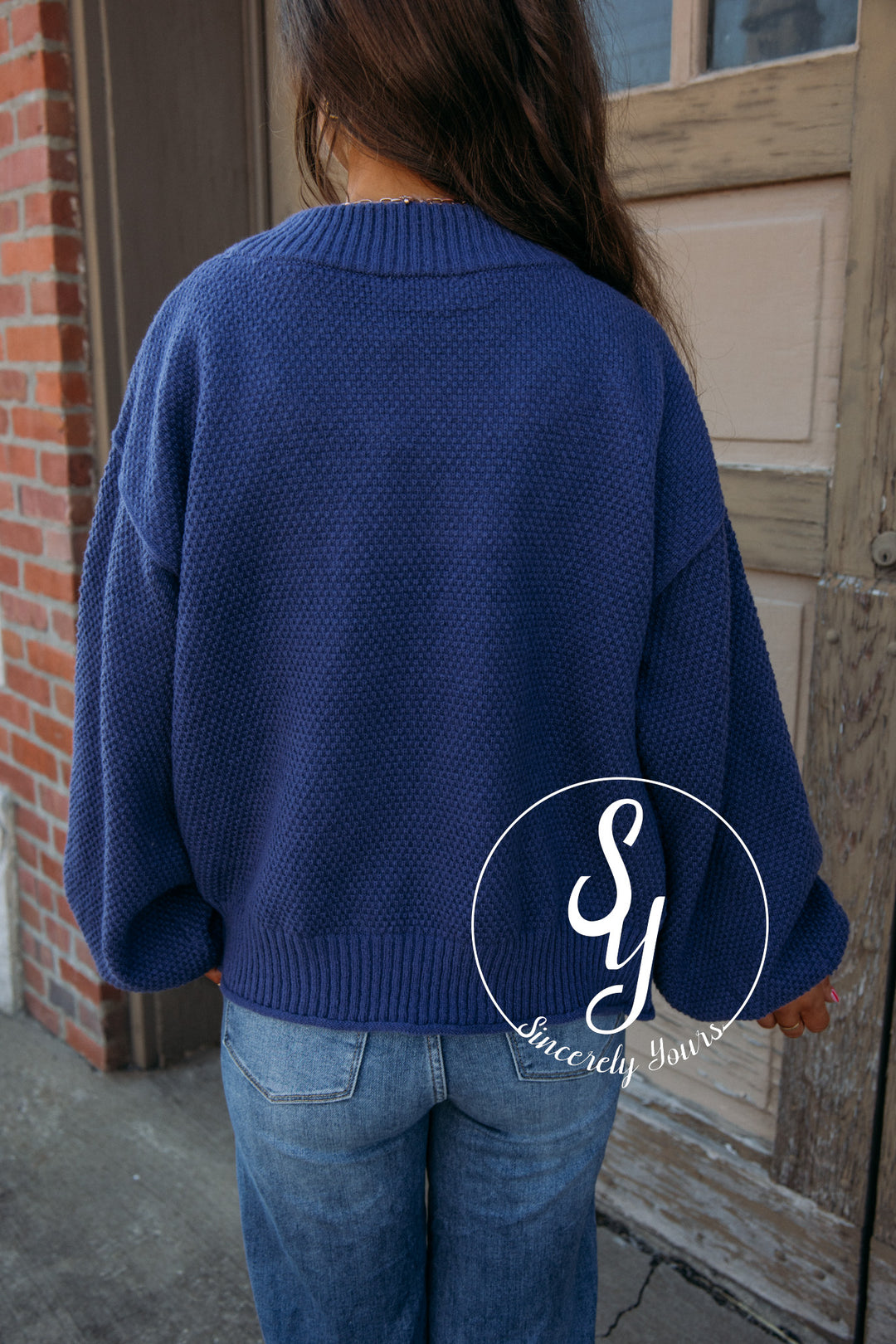 Great Vibes Cardigan - Dusty Indigo