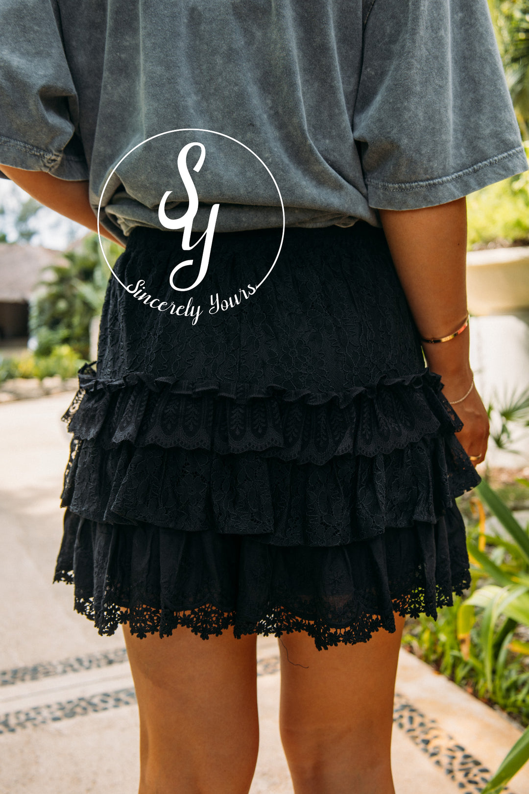 Playa Del Cutie Skort- Black