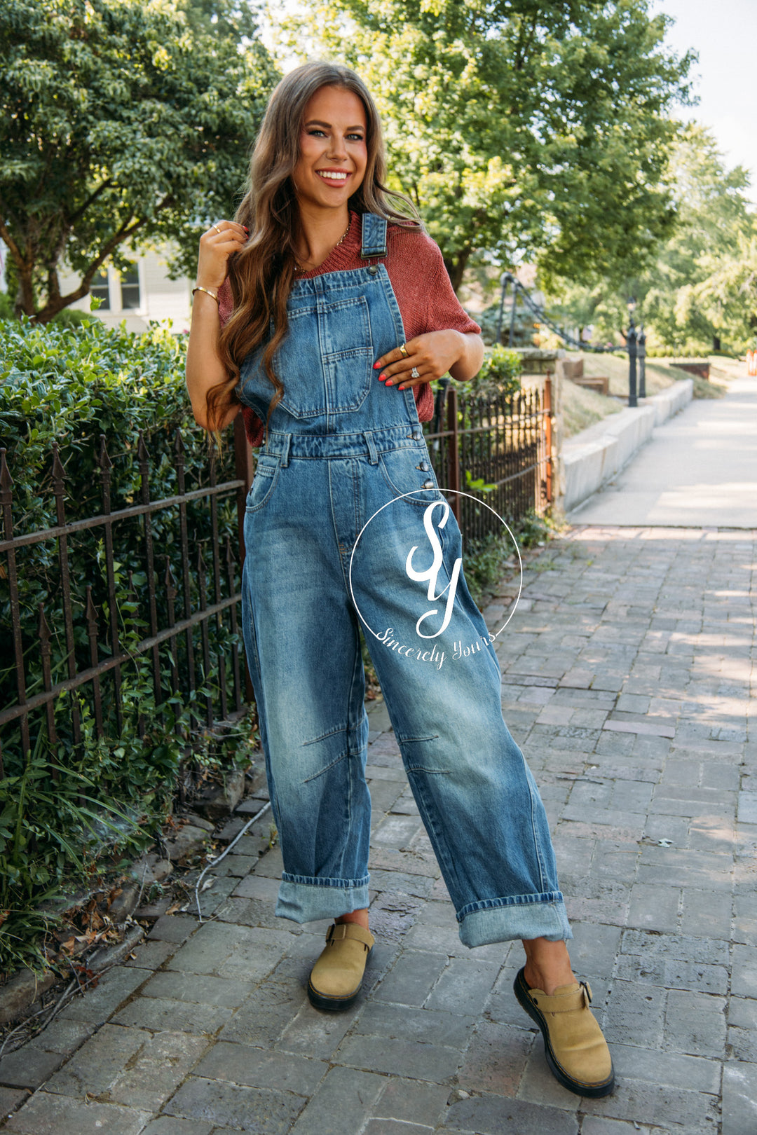 Casual Outing Overalls- Denim