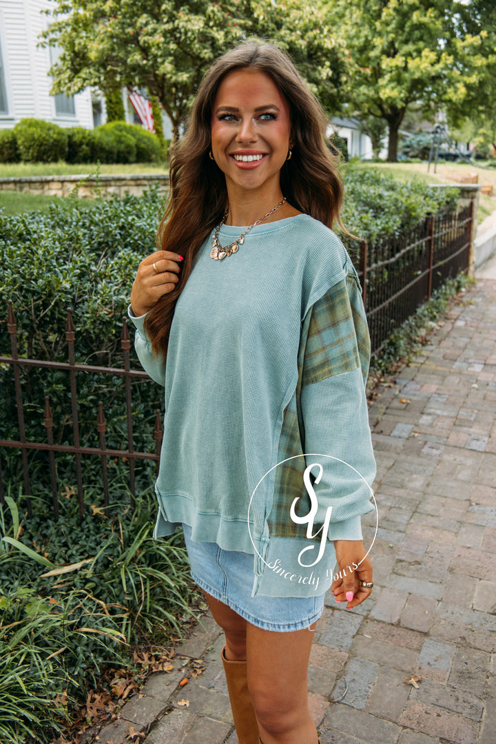 Chasing Dreams Top- Sea Blue