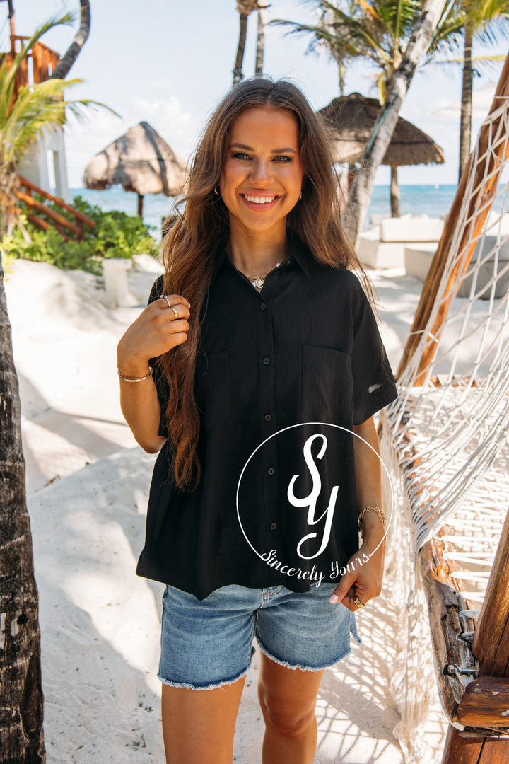 Uptown Social Top- Black