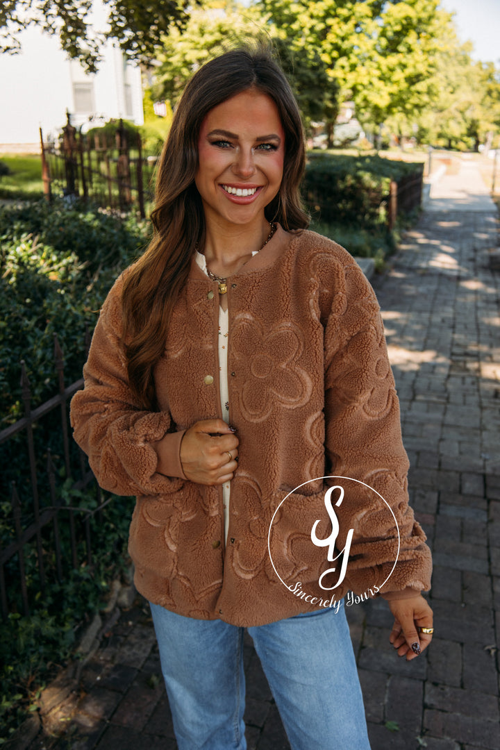 Keeping Warm Jacket- Camel