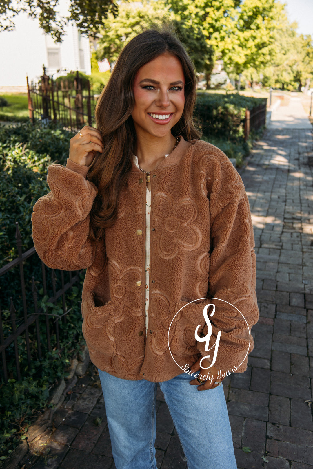 Keeping Warm Jacket- Camel