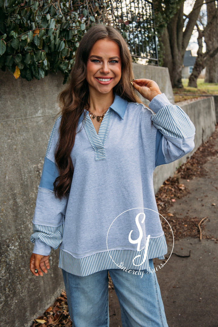 Cloudy Life Top - H. Gray