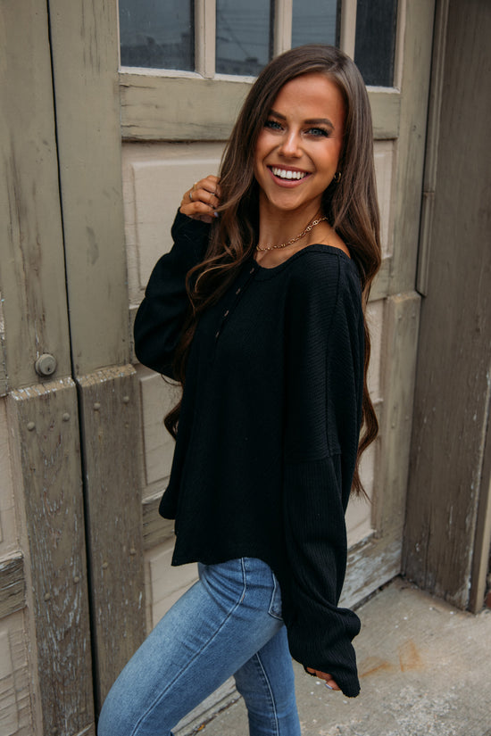 Sweet and Simple Top - Black