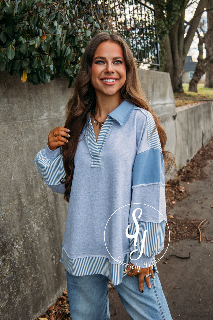 Cloudy Life Top - H. Gray