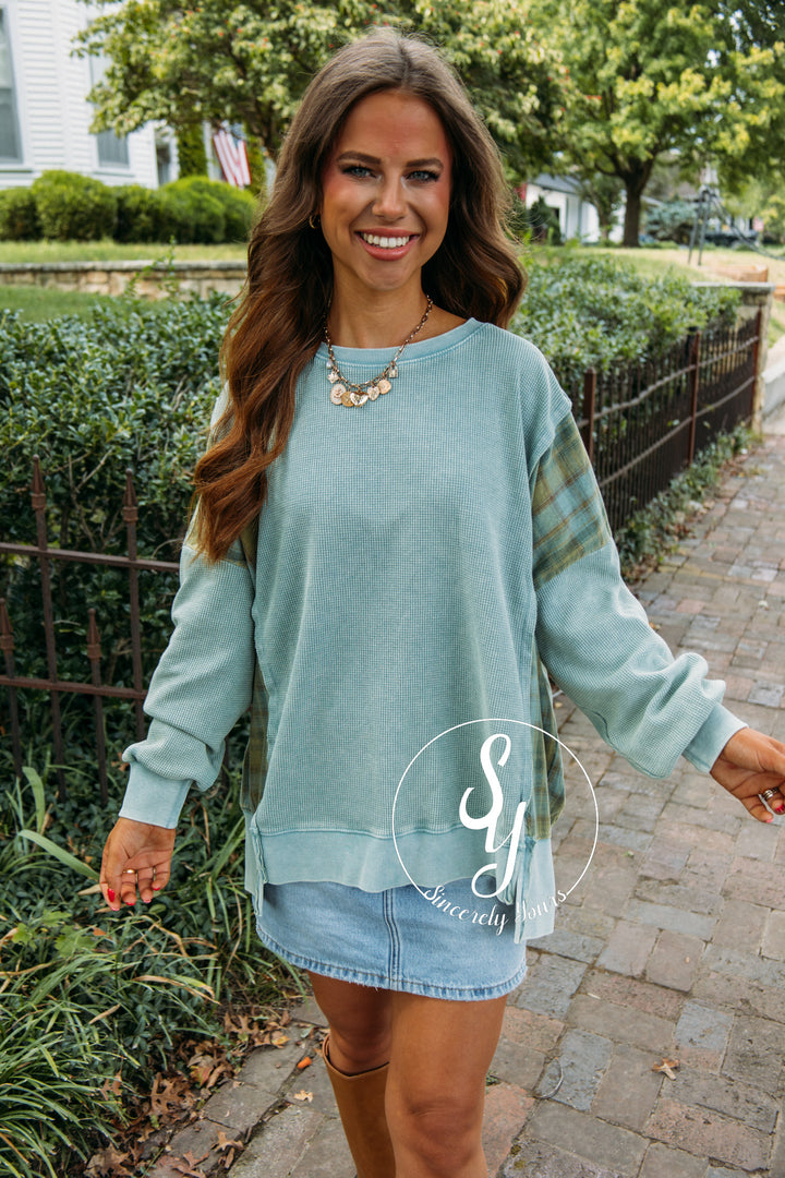 Chasing Dreams Top- Sea Blue