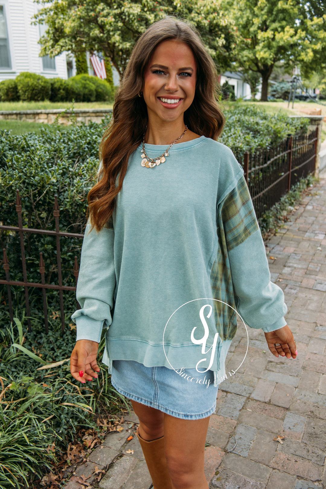 Chasing Dreams Top- Sea Blue