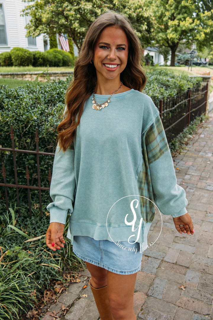 Chasing Dreams Top- Sea Blue