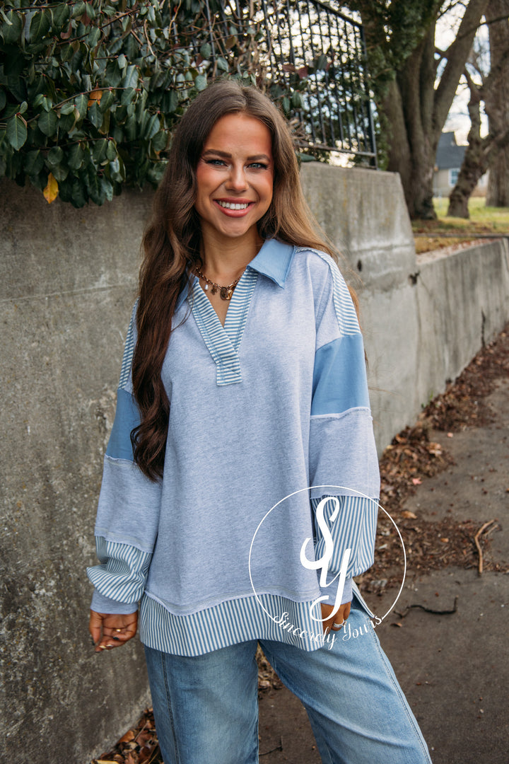 Cloudy Life Top - H. Gray