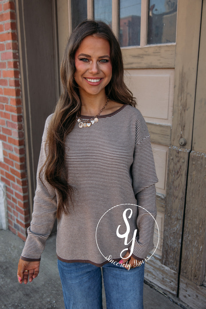 Cozy Love Feels Sweater - Mocha