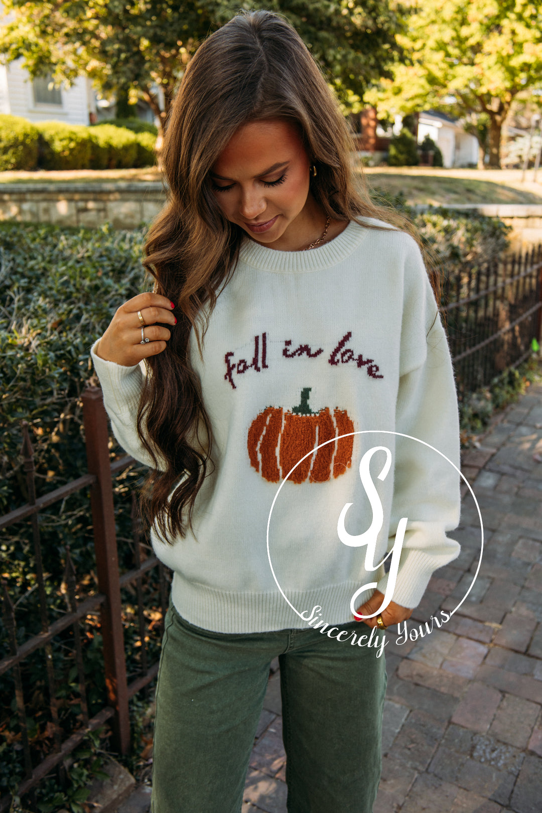 Fall In Love Sweater- Cream