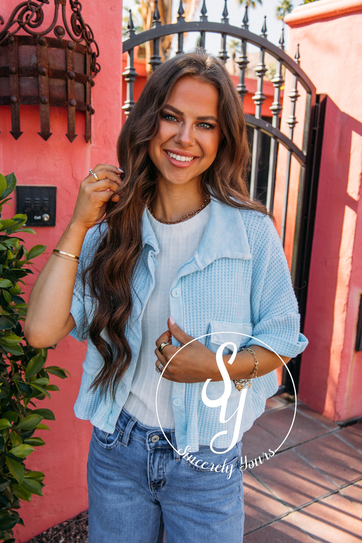 For Me Top - Baby Blue