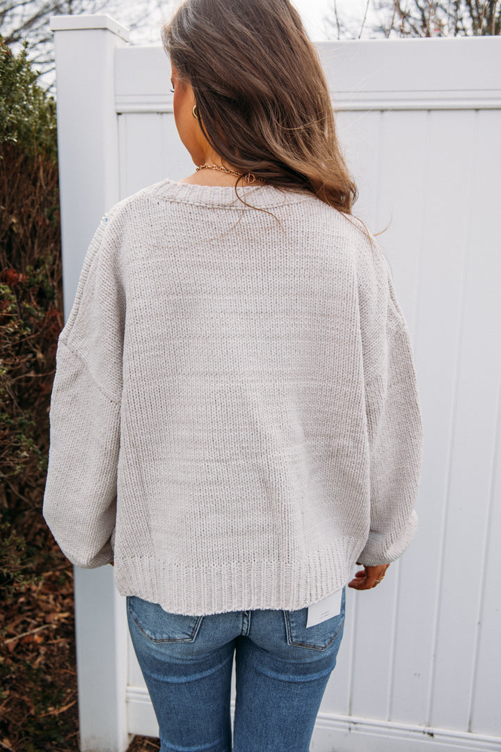 Stitched Sweater - Ivory