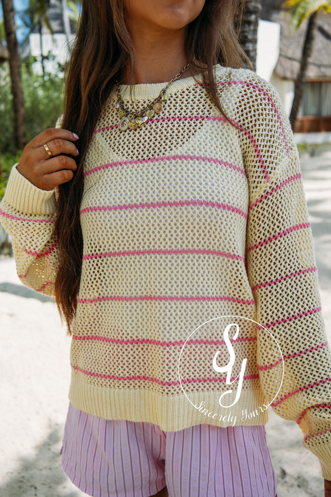 Sunset Beach Top - Butter/Punch