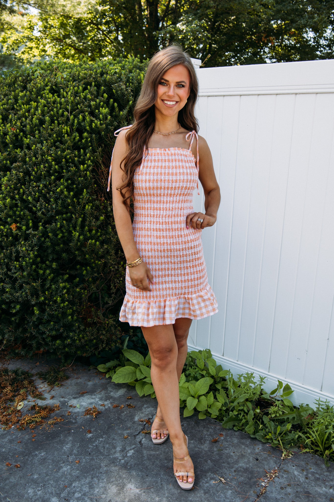 Load image into Gallery viewer, Picnic Party Dress- Orange

