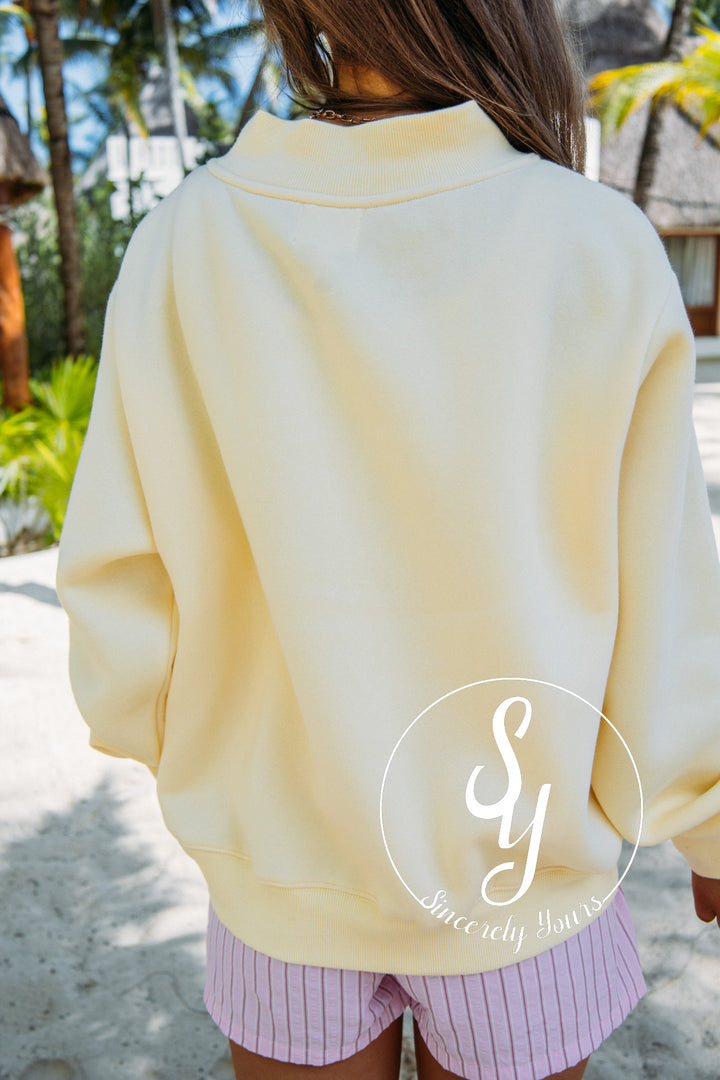 April Mock Neck - Butter