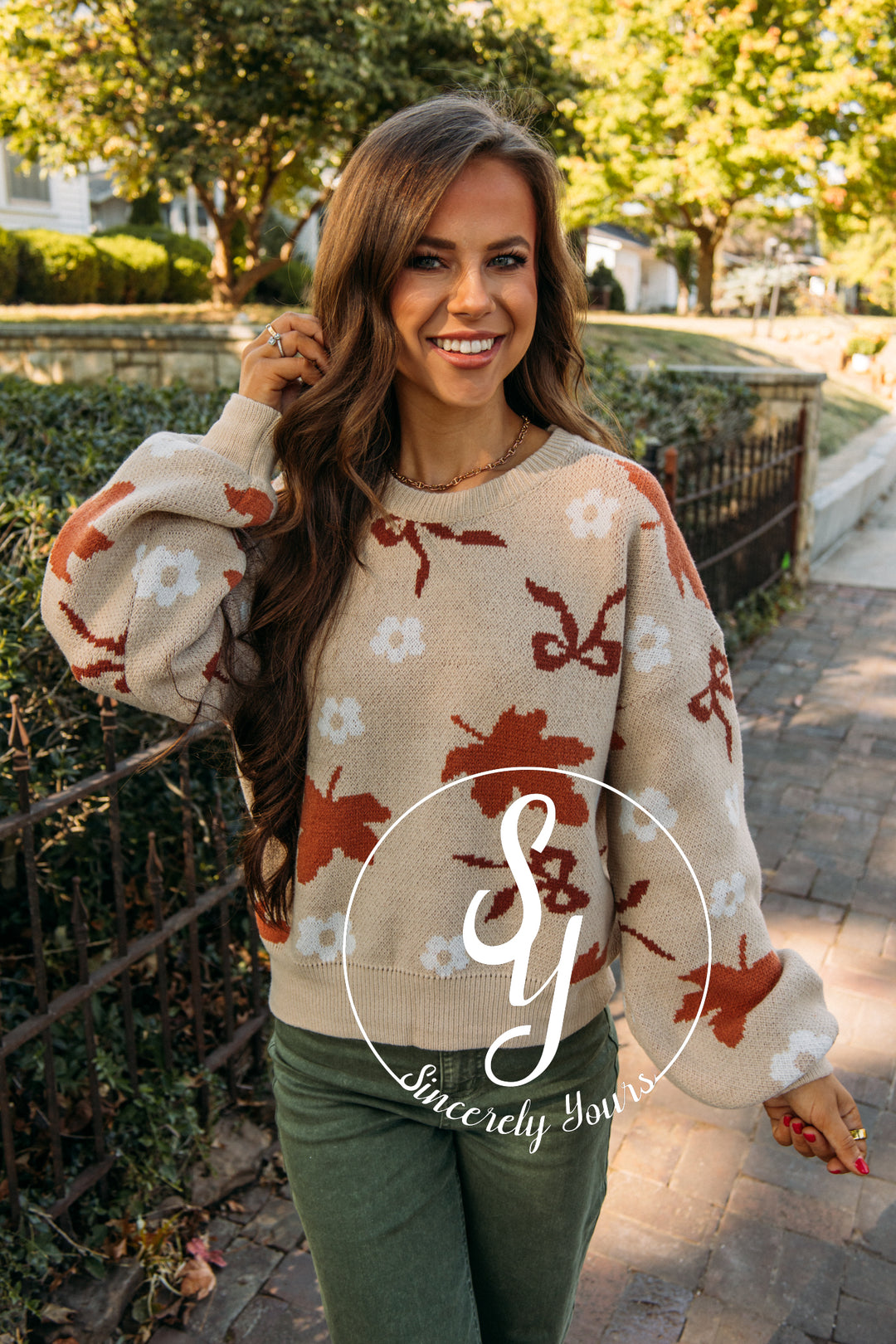 Hints of Fall Sweater - Beige