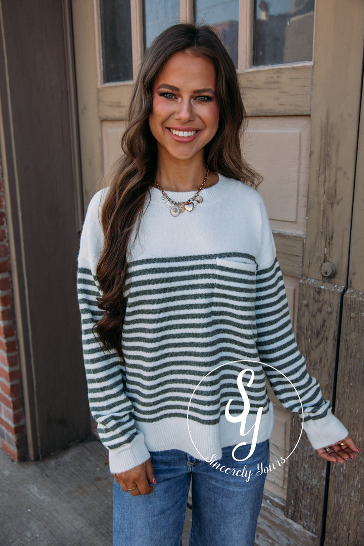 Sunday Chill Sweater - Sage