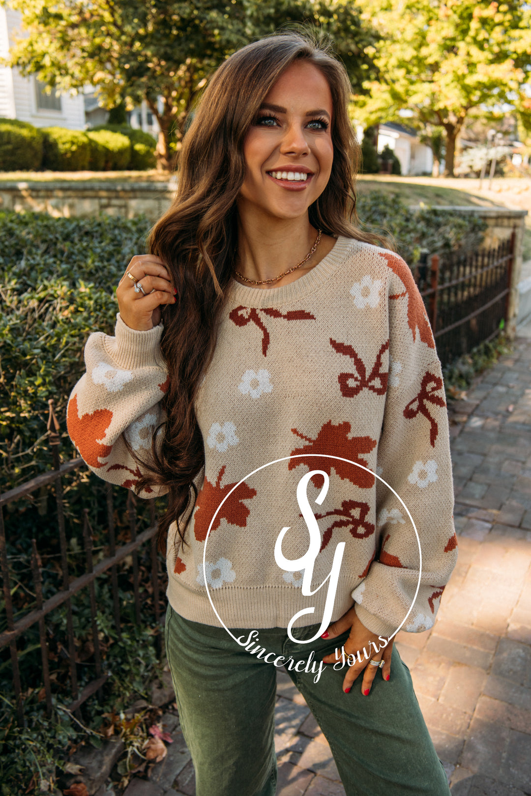 Hints of Fall Sweater - Beige