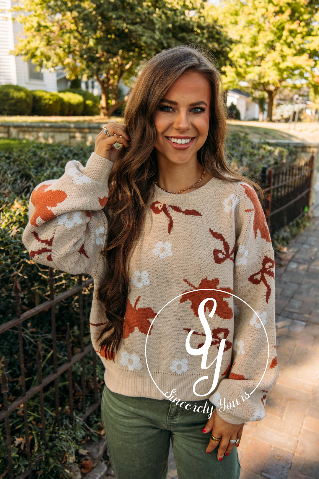 Hints of Fall Sweater - Beige