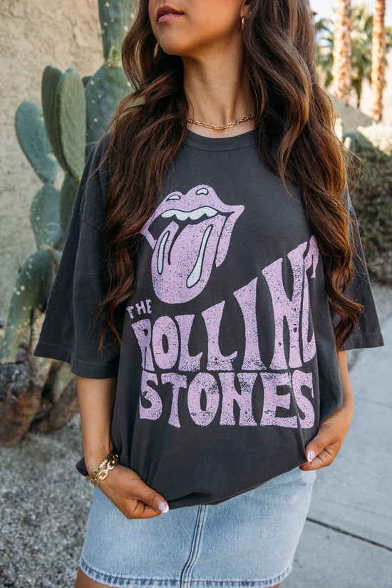 Load image into Gallery viewer, The Rolling Stones Dazed Off Black One Size Tee
