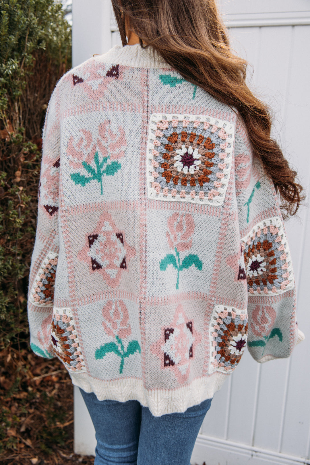 A Crochet Moment Sweater - Pink Multi