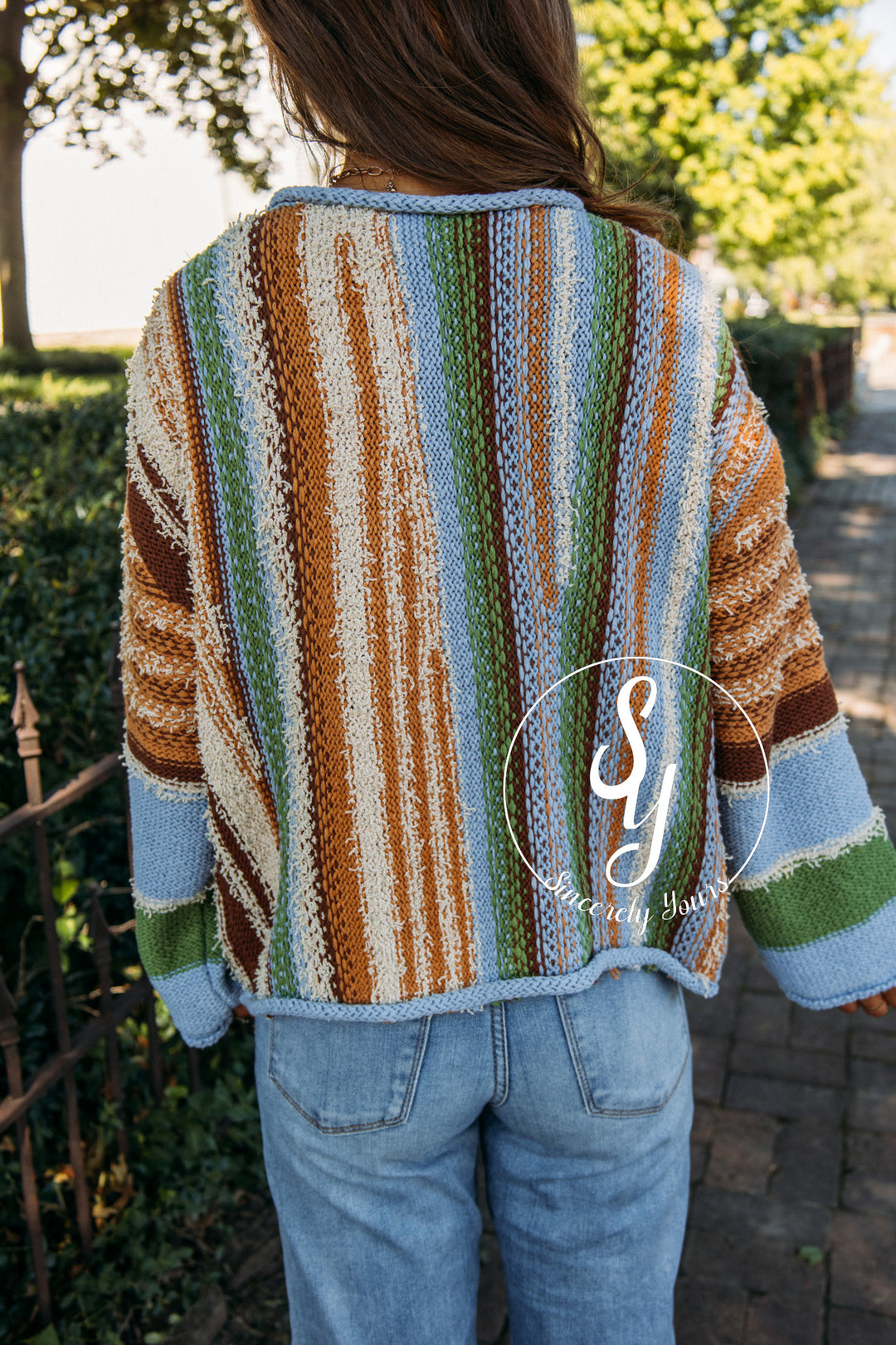 Suddenly Striped Sweater- Earthen Sky