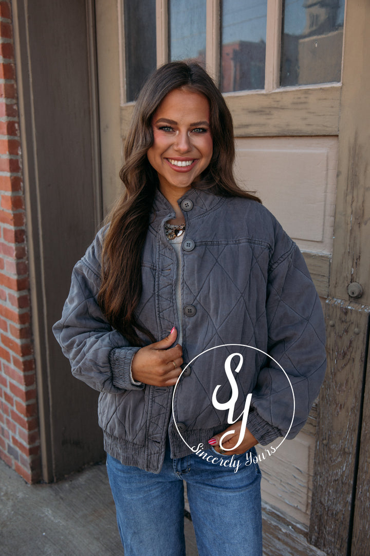 Chilled Nights Jacket - Charcoal