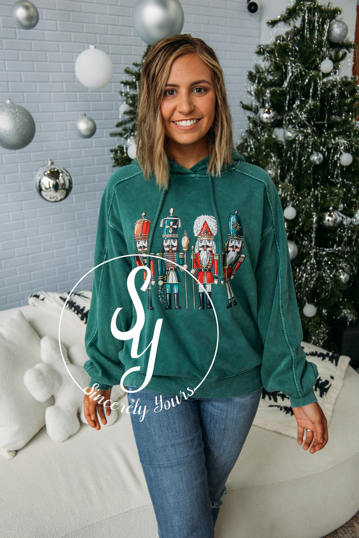 Nutcracker Hoodie- Dark Green