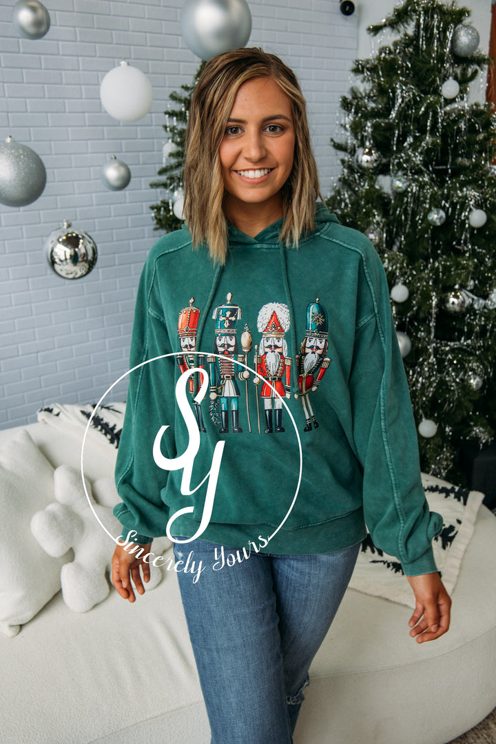 Nutcracker Hoodie- Dark Green