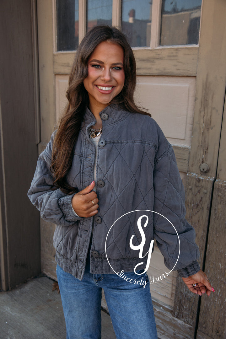 Chilled Nights Jacket - Charcoal