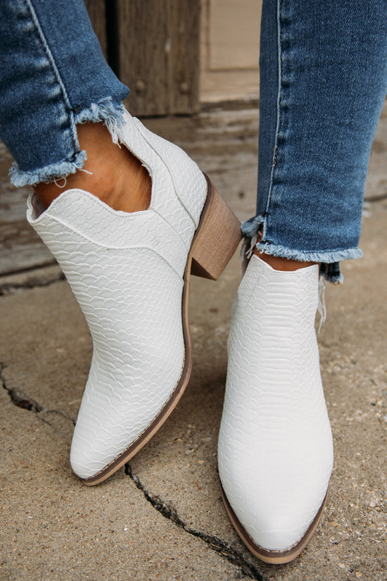 West Bootie - White