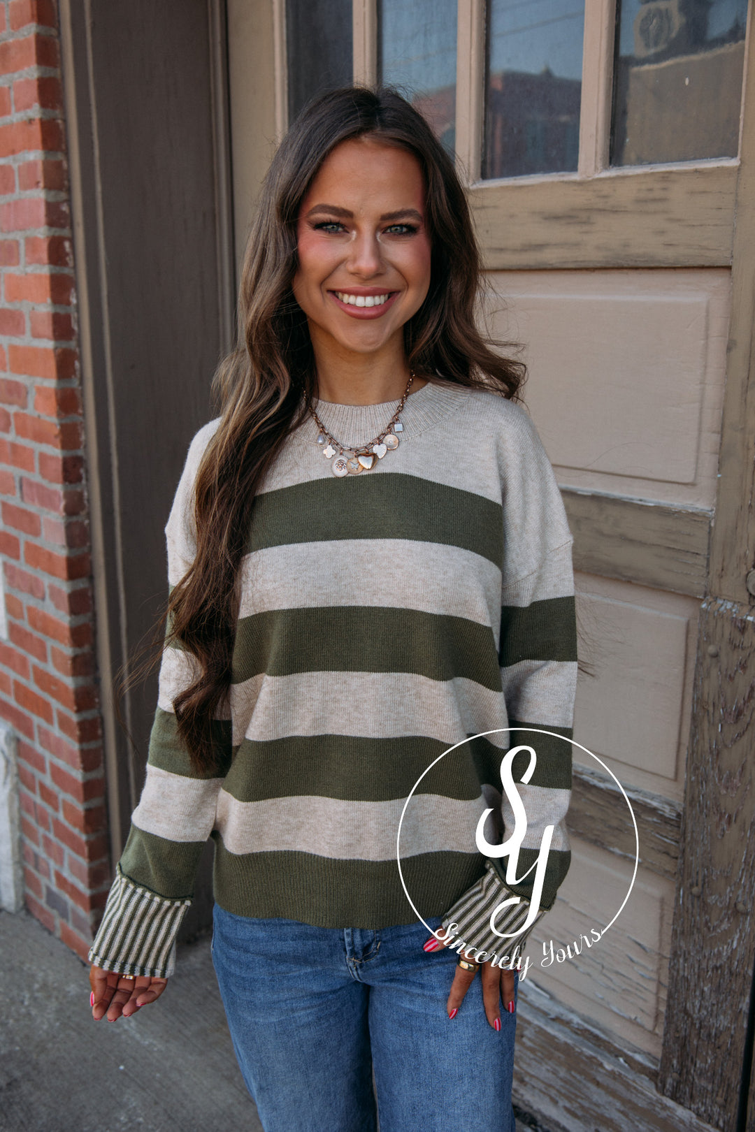 Give Bold Feels Sweater - Olive