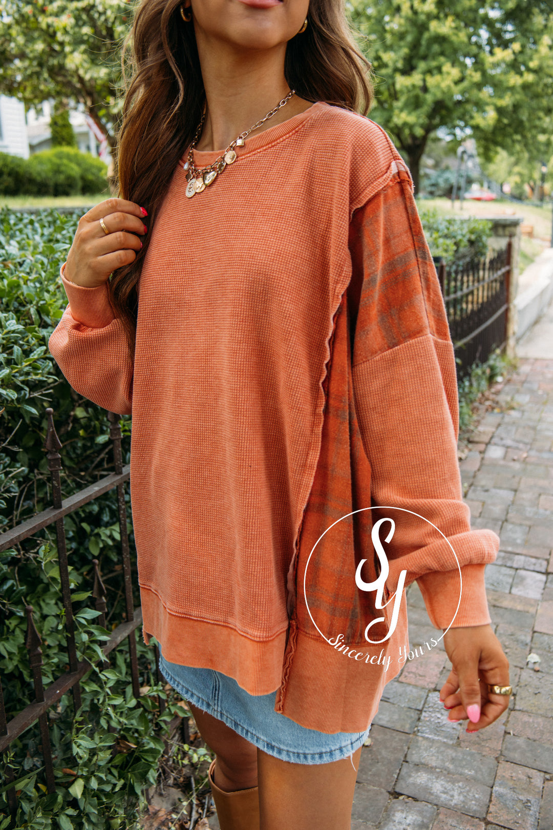 Chasing Dreams Top- Faded Brick