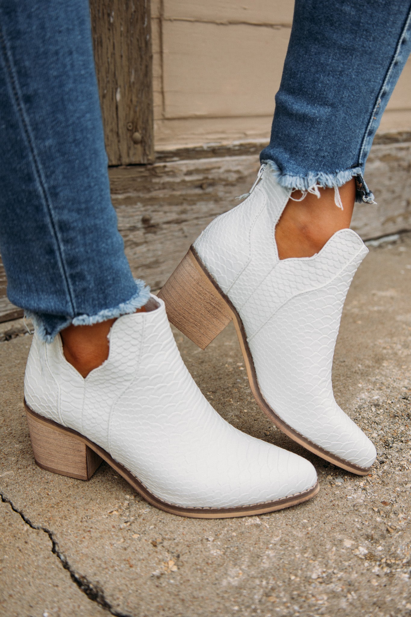 West Bootie - White