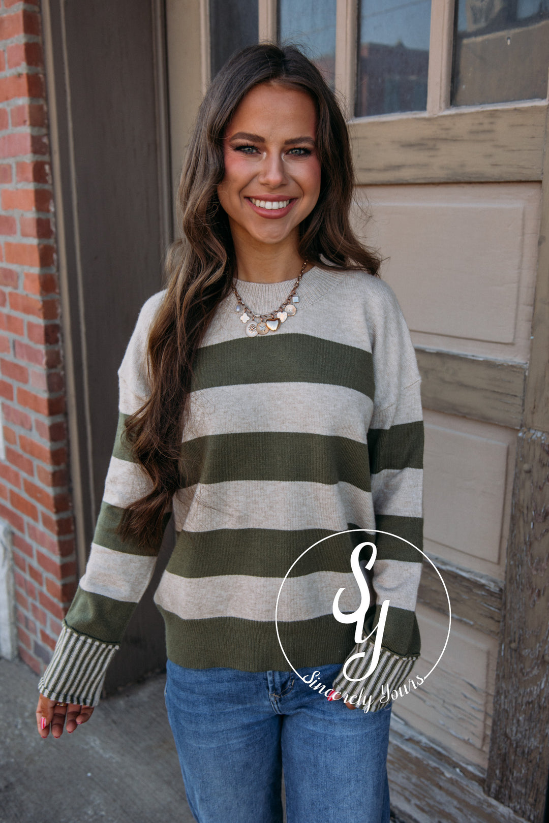Give Bold Feels Sweater - Olive
