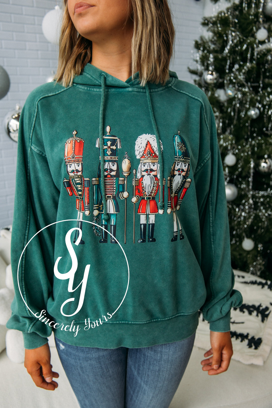 Nutcracker Hoodie- Dark Green