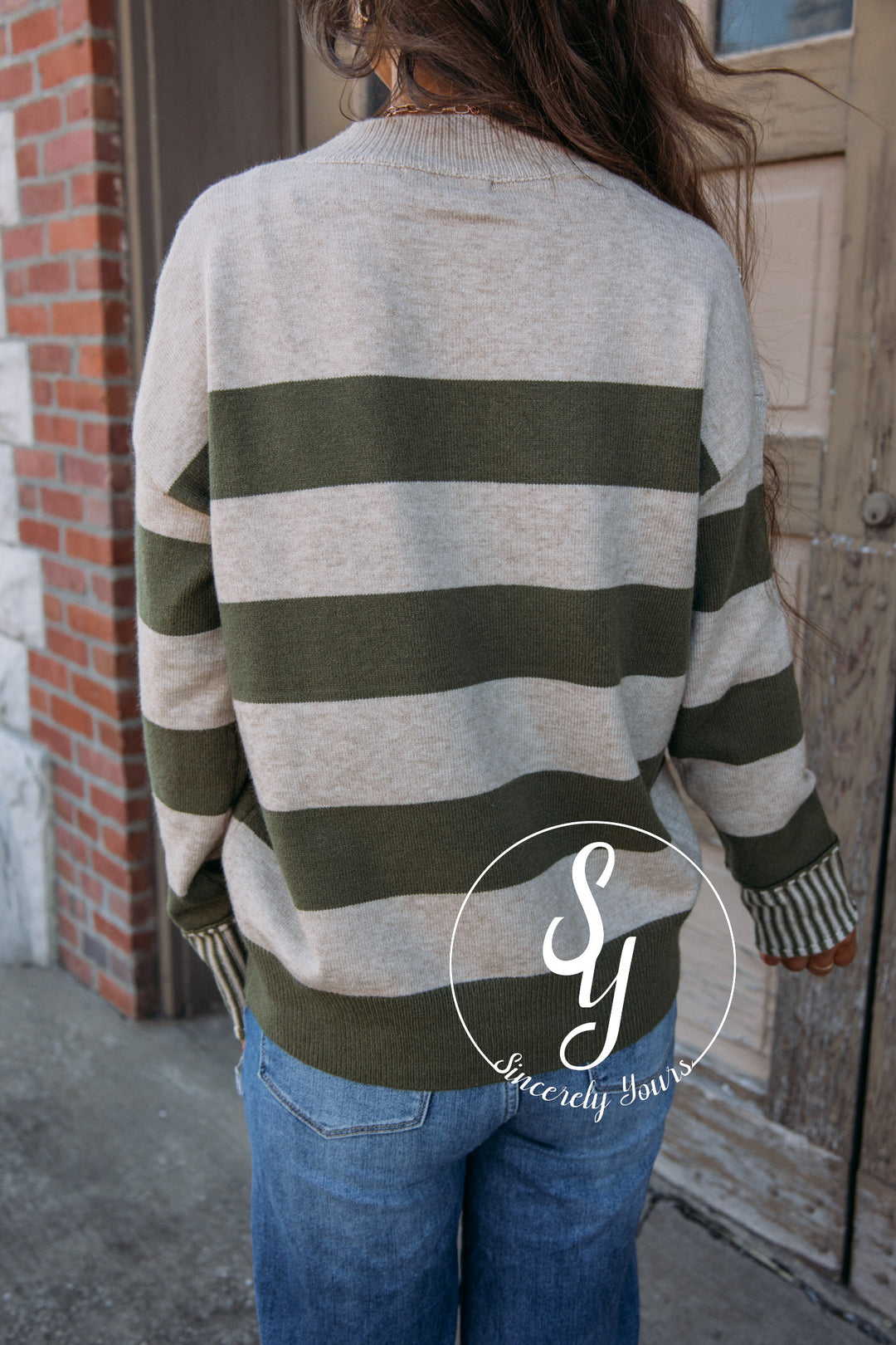 Give Bold Feels Sweater - Olive