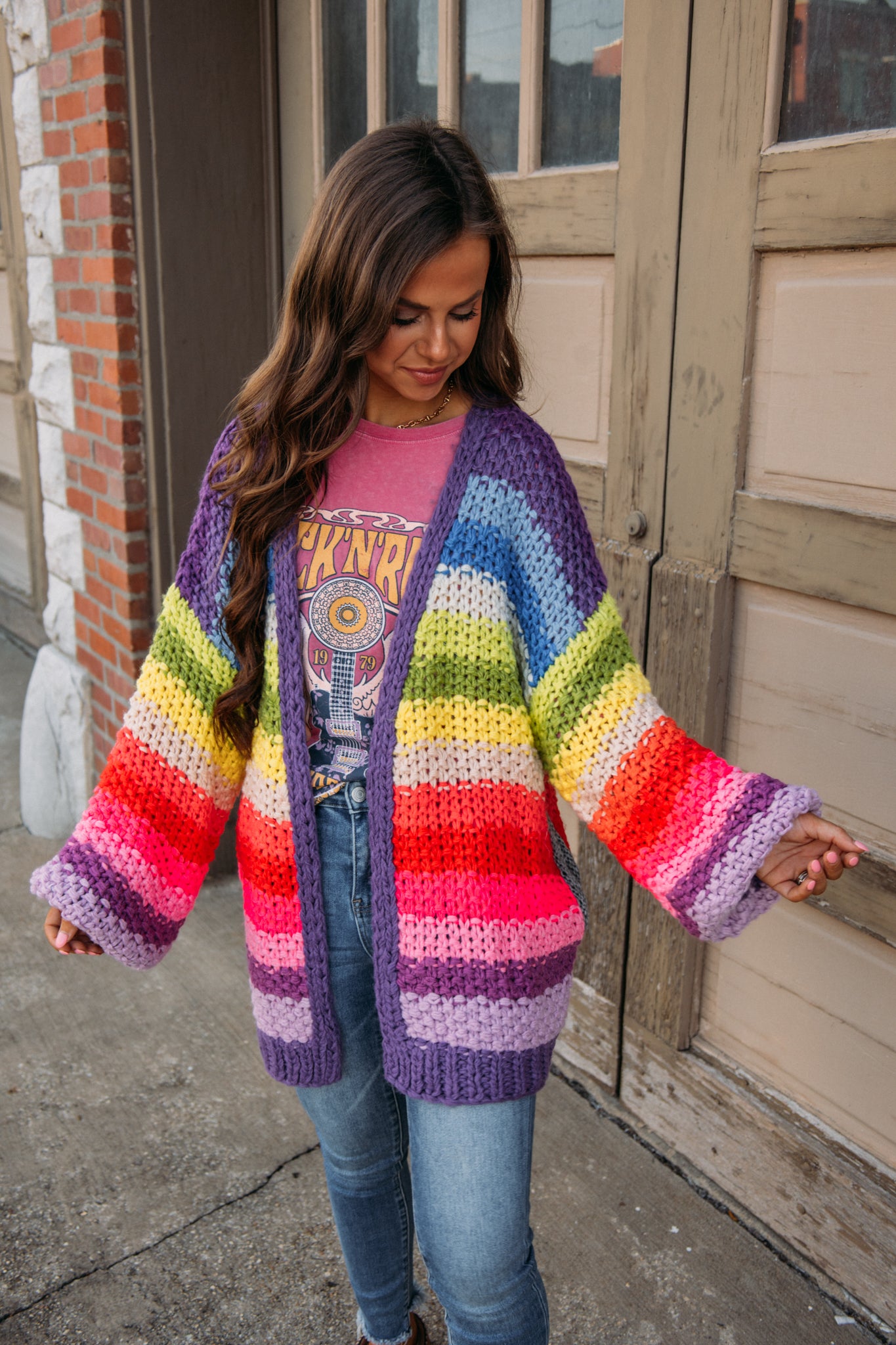 Over the Rainbow Cardigan - Rainbow