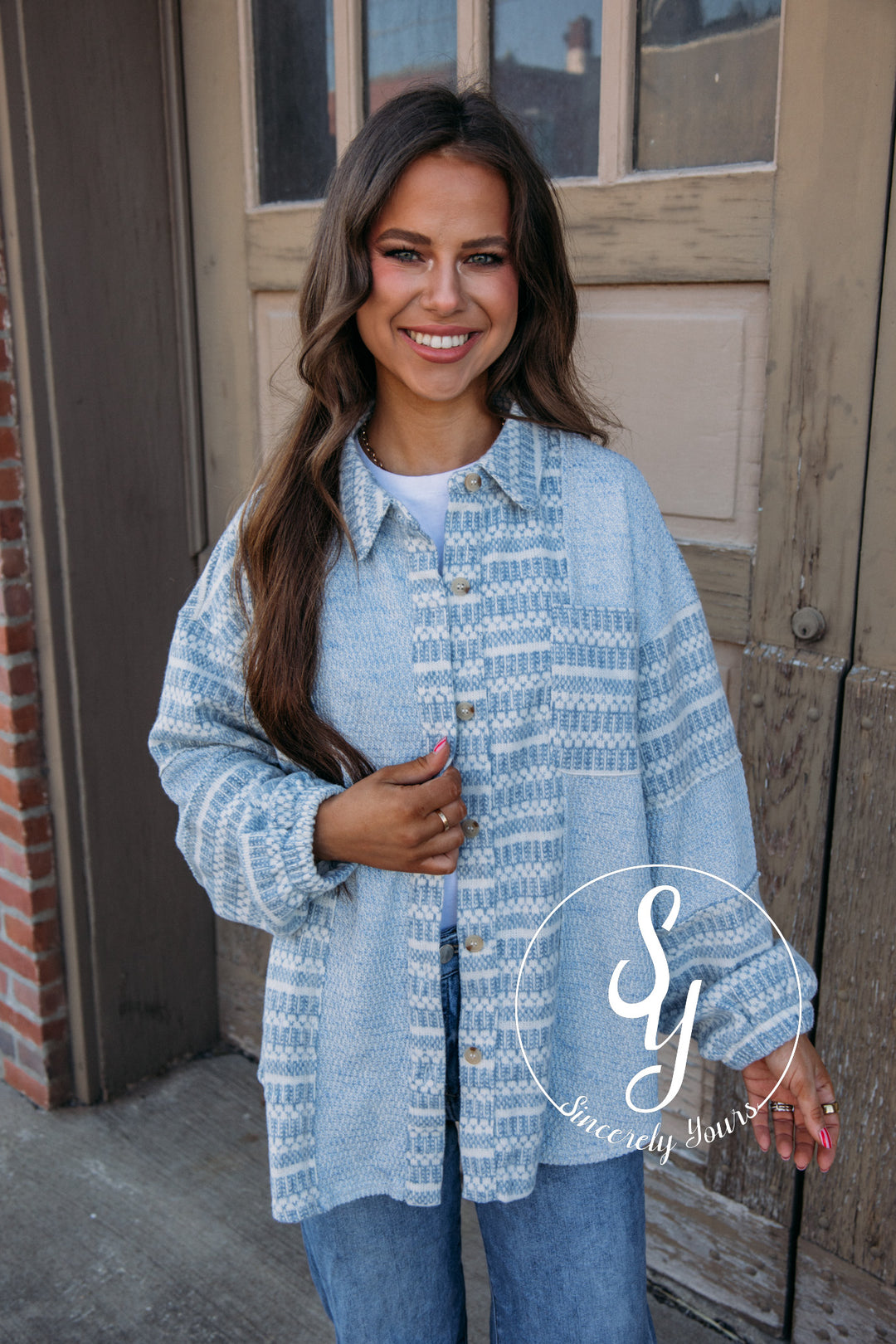 Cloud Filled Days Jacket - Sky