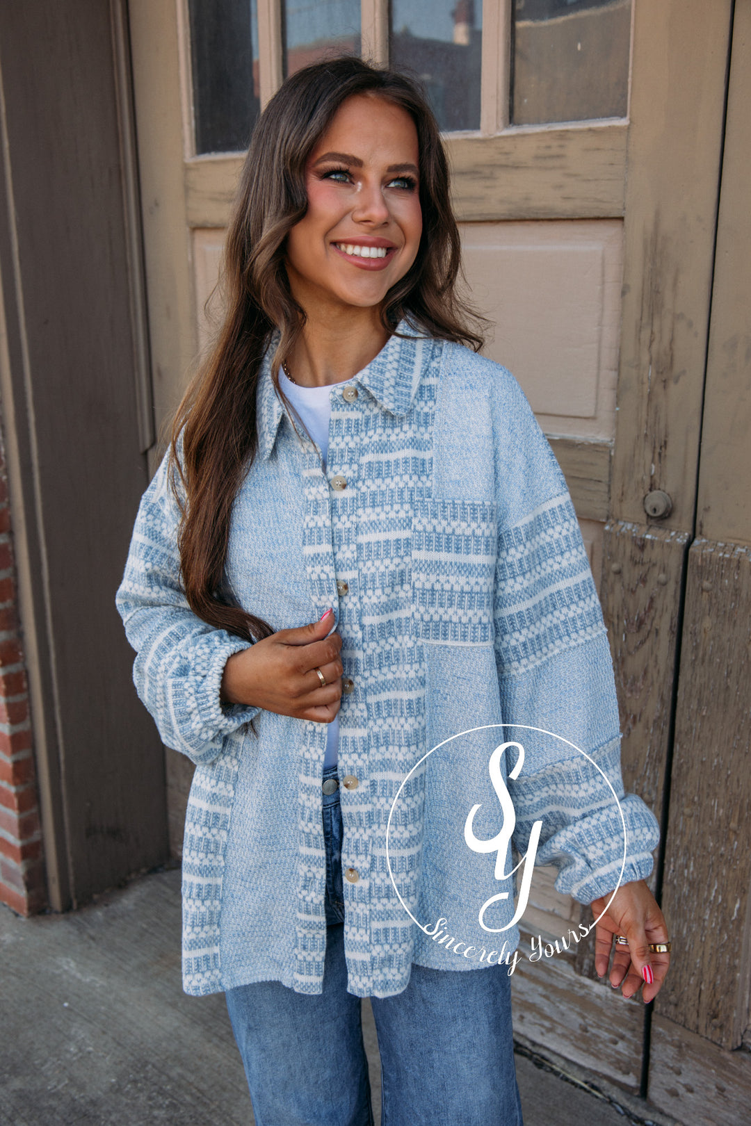 Cloud Filled Days Jacket - Sky