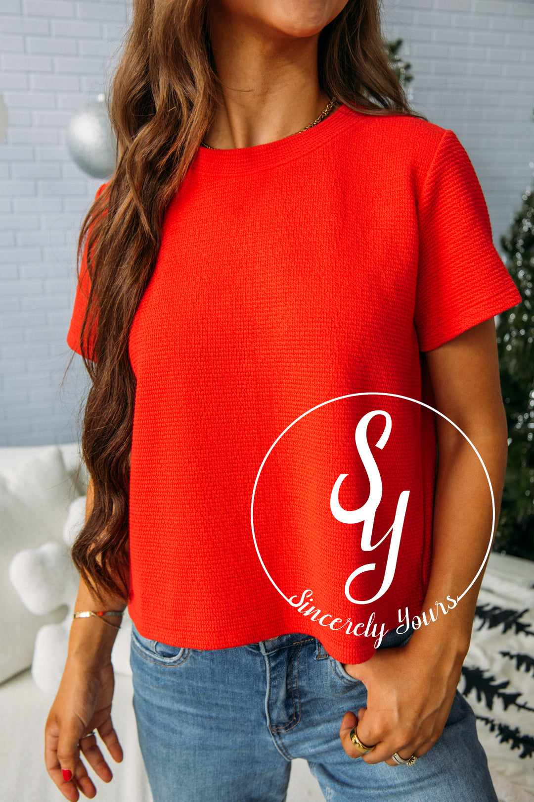 Bold Basic Top - Red