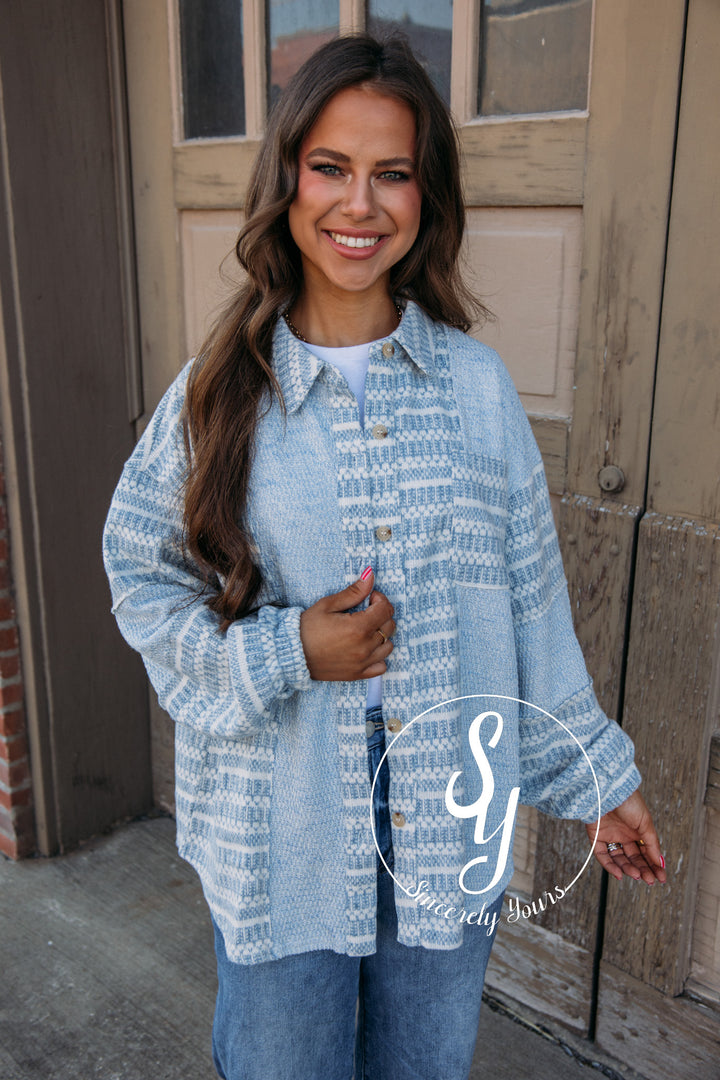 Cloud Filled Days Jacket - Sky